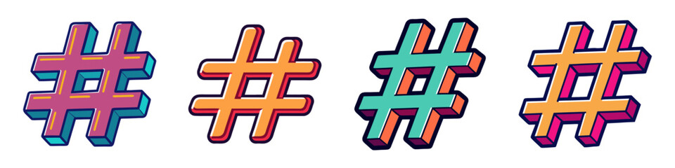 Poster - Collection of Colorful Speech Bubbles for Communication and Dialogue
