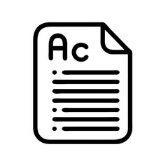 Aufkleber - Modern file icon in flat style, featuring no background for flexible use in presentations or infographics.