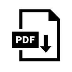 Poster -  PDF Download icon vector, ideal for websites, apps, and digital documents. Easy to edit and scale.