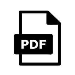 Aufkleber - PDF icon vector for digital interfaces, reports, and user-friendly navigation.

