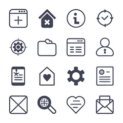 Poster - Hand Drawn Icon Set for Web and Apps