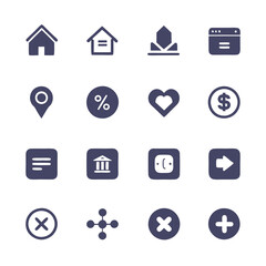 Poster - Doodle Style Icon Set for Web and App