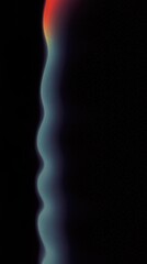Wall Mural - abstract gradient light wave against dark background in colorful spectrum