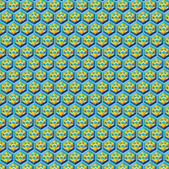 Poster - Classic Cubes Patterns design