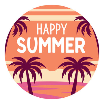          Summer vibes vector illustration.
