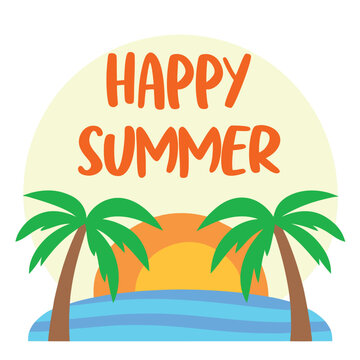          Summer vibes vector illustration.
