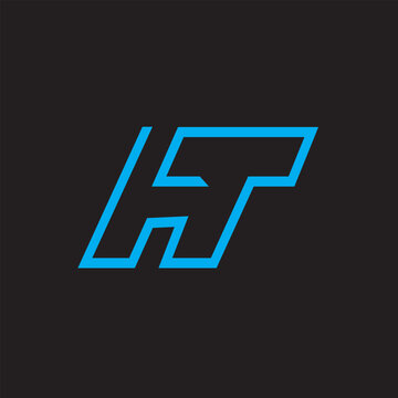 HT Letter Logo Design. HT Creative letter logo design vector, HT Letter Initial Logo Design. HT monogram Logo Unique Concept Vector.
