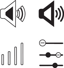 Poster - Vector sound icons for web and music design