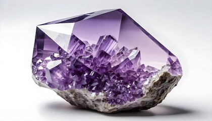 Wall Mural - Amethyst Geode Cluster with Crystal Points