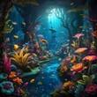© Teeranan - Enchanting Underwater Forest with Vibrant Coral Reef and Fish