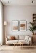 © Teeranan - Cozy Beige Living Room Interior with Modern Decor