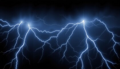 Aufkleber - vivid lightning bolts illuminating dark sky capturing nature raw power and beauty