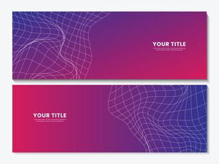 Poster - Modern futuristic background for presentation design, banner, brocure