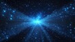 © Randu - Blue cosmic energy burst, starfield background, digital art, website header