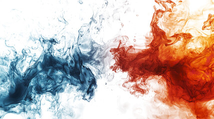 abstract fire and ice background design wallpaper smoke watercolor art illustration graphic element 