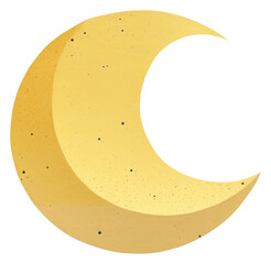 Wall Mural - png yellow moon astronomy night astrology.