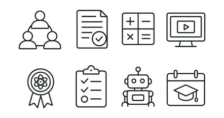 Poster - Set of icons for a computer screen