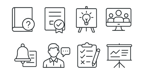 Poster - Set of icons for a computer screen