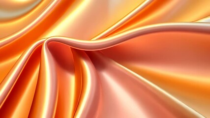 Poster - Pastel fashion, fabric draping softly abstract background, satin luxurious ripples and and folds representing elegance, creating delicate refined textile design video 4k