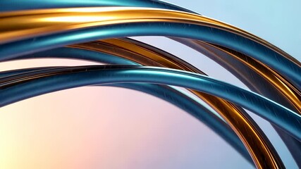 Aufkleber - abstract metallic stream flowing and creating a dynamic modern background and elegant design, perfect for Smooth and futuristic projects video 4k