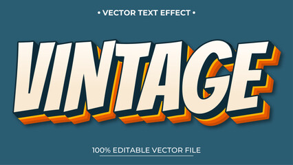 Poster - Editable text style effect - Vintage text in grunge style theme