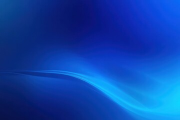 Poster - Serene Blue Abstract Waves with Soft Gradients