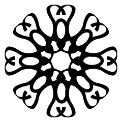 Poster - A Black Drawing Of A Geometric Shape
