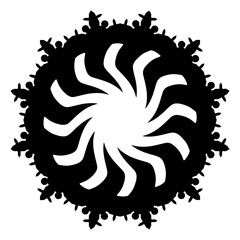 Poster - Geometric Shape In Black Outline

