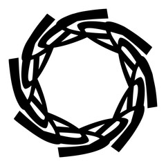 Poster - Geometric Shape In Black Outline
