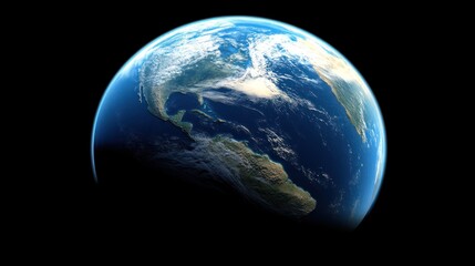  Earth, daytime, space, clouds, America, sunrise,  globe, background, black, digital, environmental