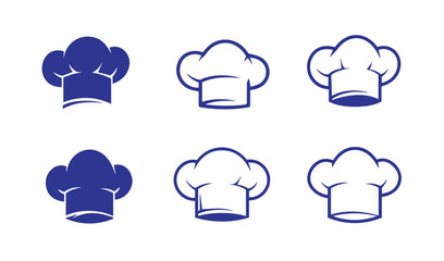 Poster - Professional Chef Hat Logos for Restaurants and Catering Business Branding Needs

