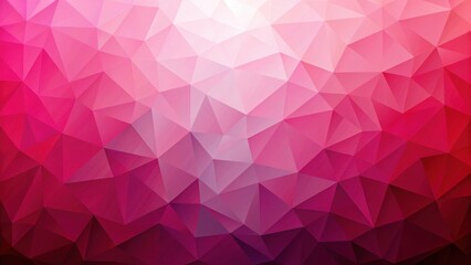Wall Mural - Geometric Pink and Red Low Poly Background Wallpaper Pattern , aesthetic, bold,  aesthetic, bold, art deco, abstract