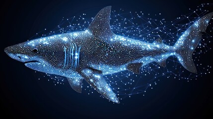 Poster - digital shark: a stellar oceanic predator