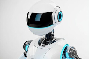 Poster - Futuristic robot design showcasing advanced technology and sleek aesthetics