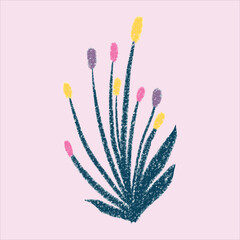 Wall Mural - a many  beautiful flowers design art doodle 