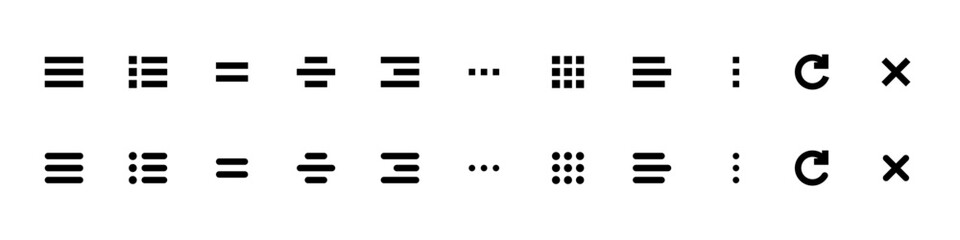 Poster - website navigation menu icon set. 