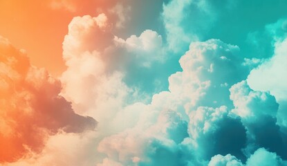 Poster - Colorful Cloudscape