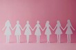 © Imagentive - Girls Holding Hands Pink Background Sisterhood