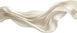 © Abdul - Elegant cream silk flowing on transparent background