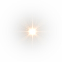 png lens flare and sunlight effect with transparent background. glowing sun rays overlay for realist