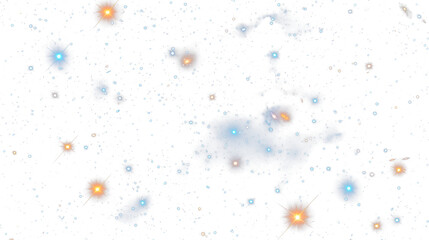 Wall Mural - a mesmerizing view of a starry night sky filled with vibrant constellations and glowing celestial bo