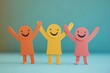 © Imagentive - Happy Colorful Paper People Group Friendship Support