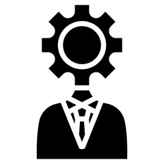Poster -  manager  vector icon