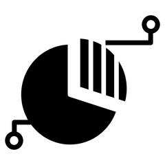 Poster -  market share vector icon