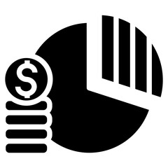 Poster - profit margin vector icon