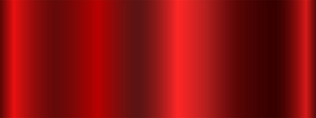 Aufkleber - Metallic red with a gradient. A banner with a metallic gradient texture. Vector illustration.