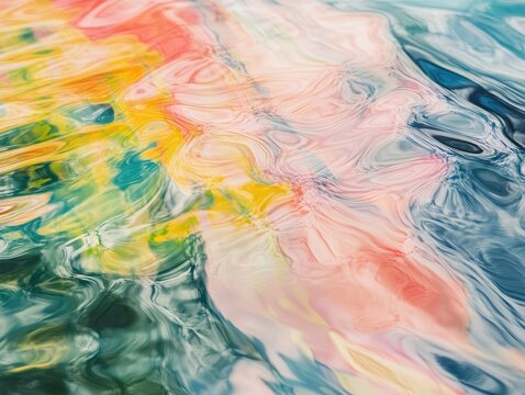 Pastel ripple effect with a flowing color haze element