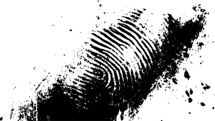 Wall Mural - vector black fingerprint grunge. abstract fingerprint design with a grunge texture, vector white and