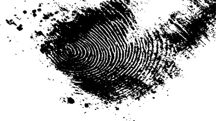 Wall Mural - vector black fingerprint grunge. abstract fingerprint design with a grunge texture, vector white and