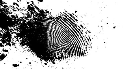 Wall Mural - abstract fingerprint design with a grunge texture, vector white and black fingerprint texture. black